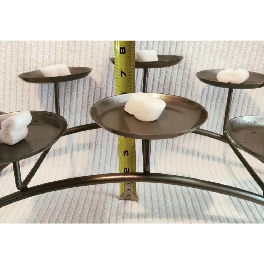 Crate & Barrel 10-Candle Arched Wrought Iron 18.5x9